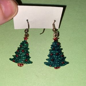 Christmas tree earrings